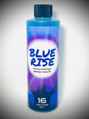 8oz Blue Rise Extra Mood Energy Red Dawn Formula Party Drink Liquid 16 Serving - Midtown Supplements