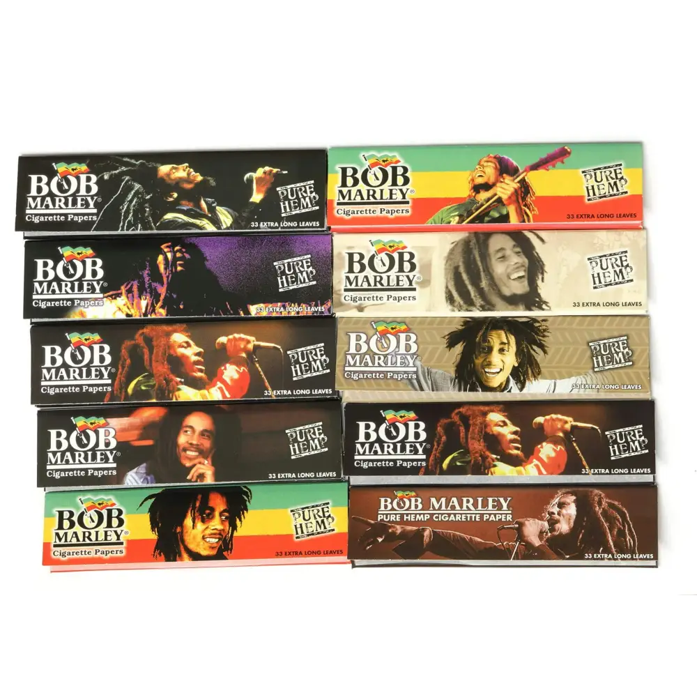 Bob Marley Rolling Papers Pure Hemp Cigarette Papers King Size - 10 - Booklets - Papers and Wraps