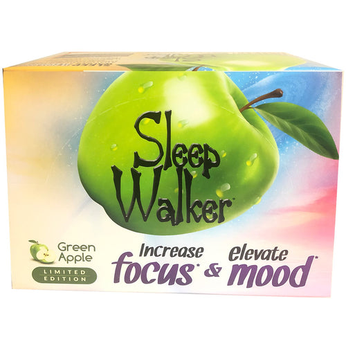12 Bottles 2oz Sleep Walker Shot Green Apple Focus & Mood Optimizer Full Box - Midtown Supplements