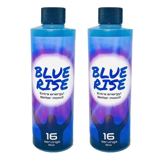 8oz Blue Rise Extra Mood Energy Red Dawn Formula Party Drink 16 Serv 3 Bottle - Dietary Supplement