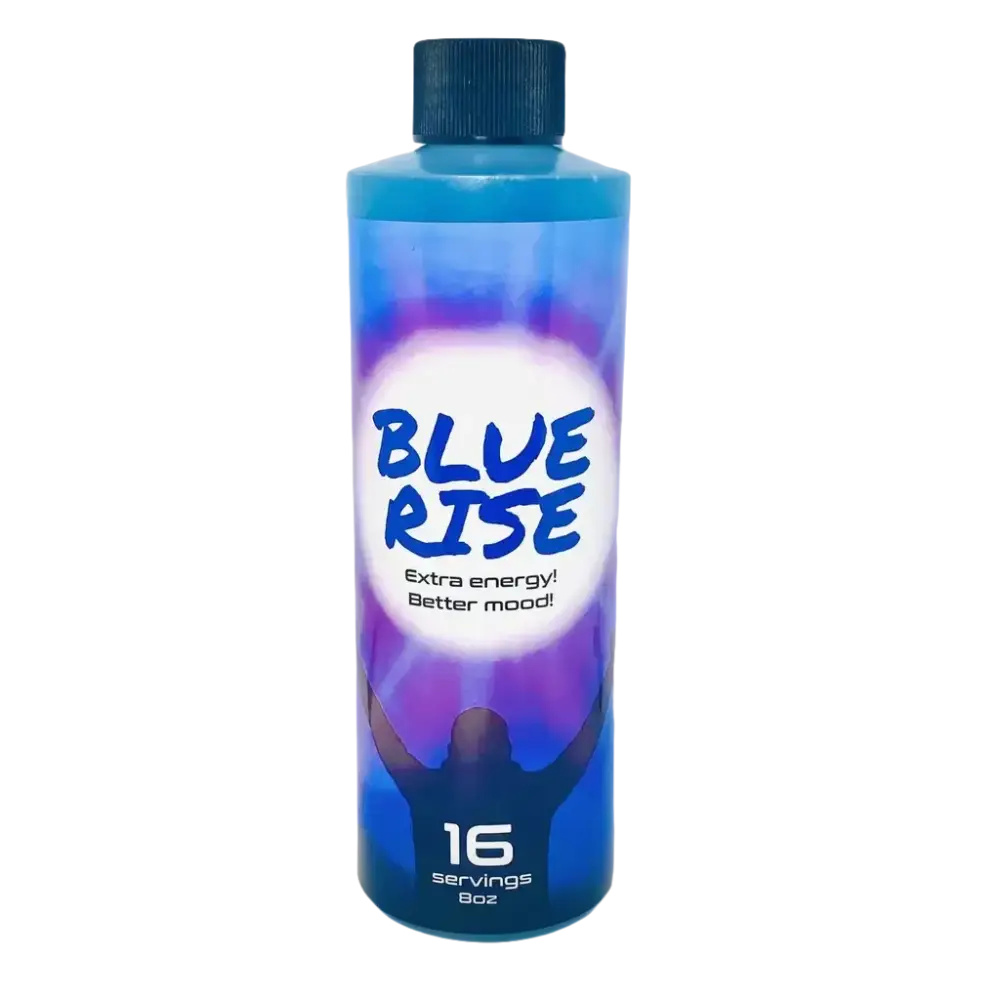 8oz Blue Rise Extra Mood Energy Red Dawn Formula Party Drink Liquid 16 Serving - Dietary Supplement