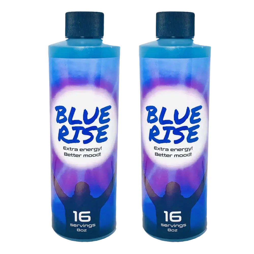 8oz Blue Rise Extra Mood Energy Red Dawn Formula Party Drink Liquid 16 Serving - Dietary Supplement