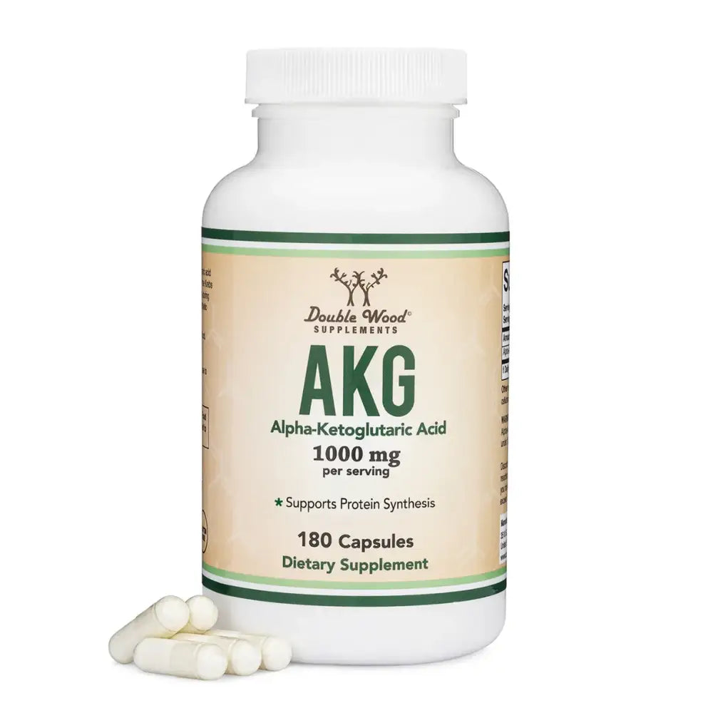 Alpha-Ketoglutarate (AKG) 1000mg – Nitric Oxide & Longevity Support – 180 Capsules - Dietary Supplement