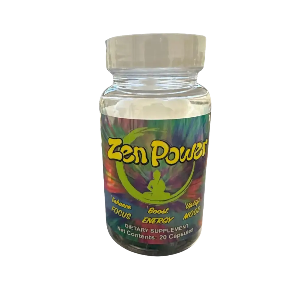 Zen Power 20 Capsules 1 Bottle of 20 Zenpower Mood Enhancer Pill - Dietary Supplement